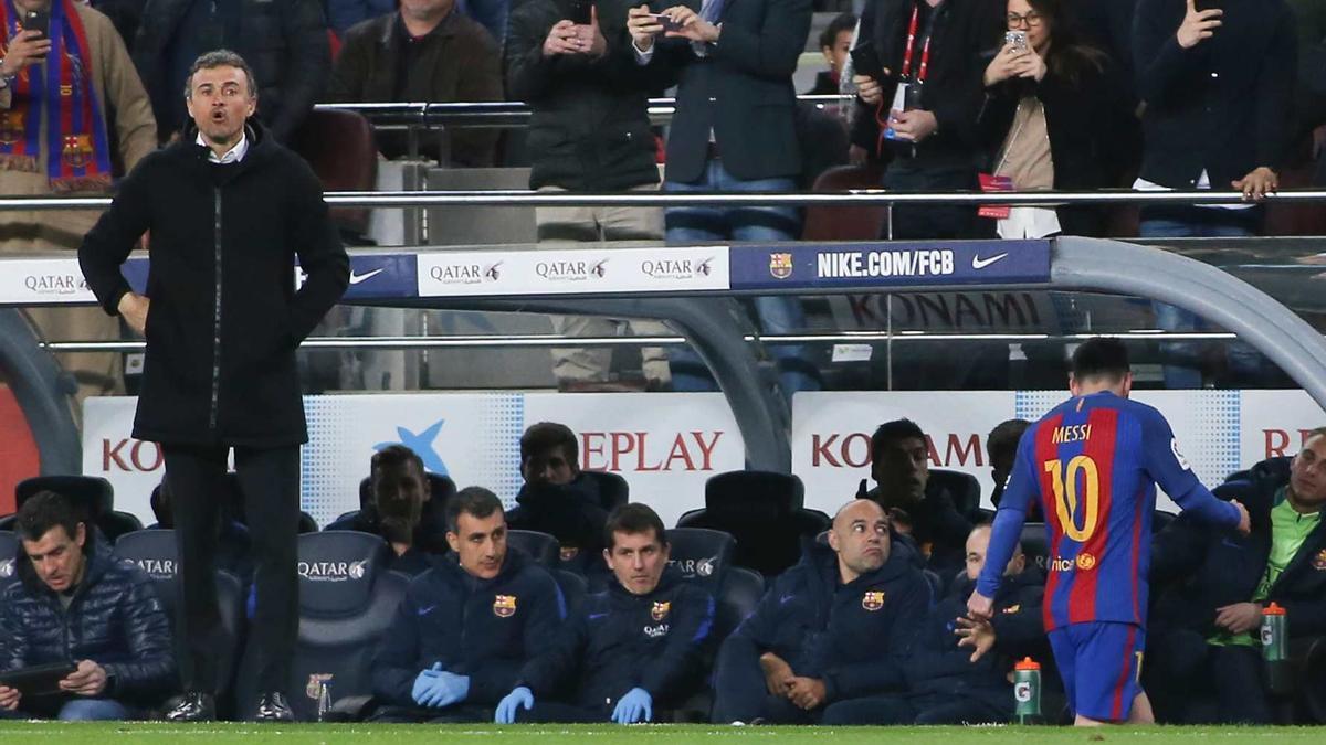 A Luis Enrique le gustaba sentirse más líder que Messi en el Barça