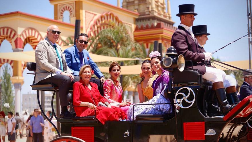Los carruajes de tradición por la Feria de Córdoba