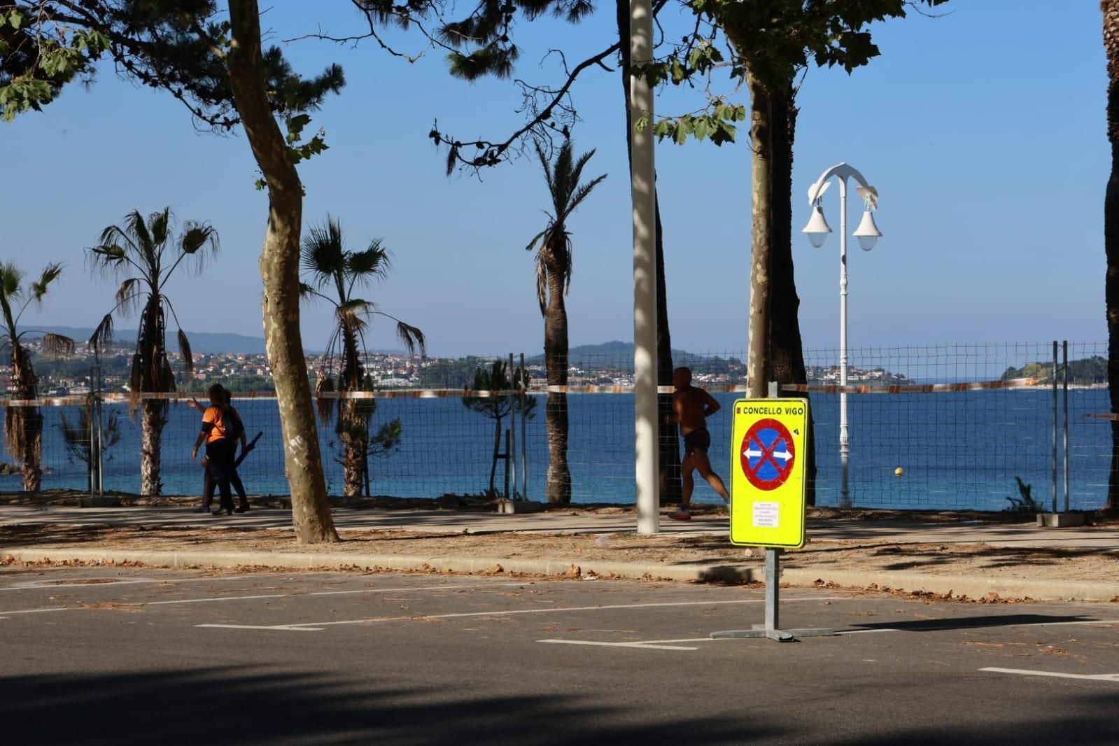 Restricciones de tráfico en Samil por el montaje de O Marisquiño