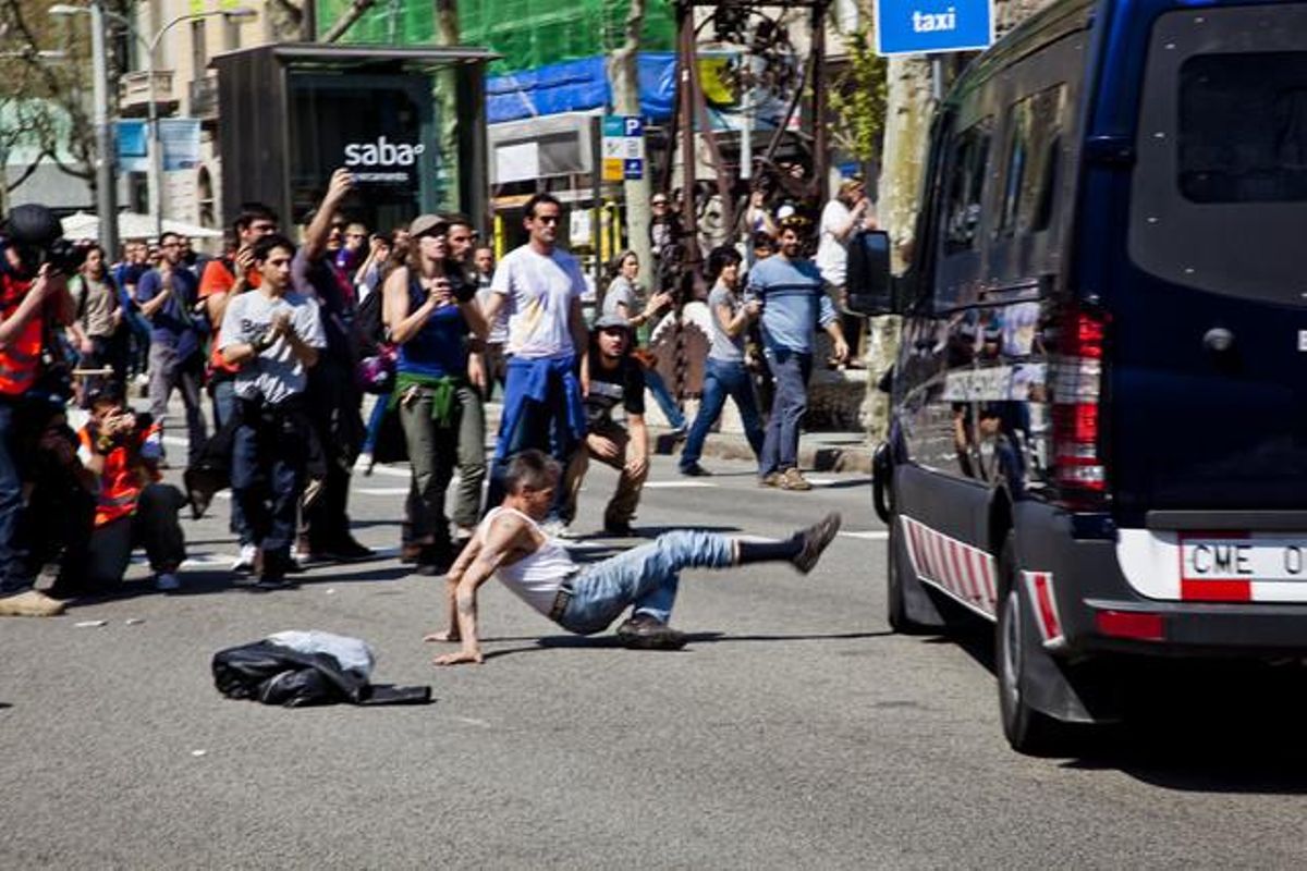 Los incidentes del 29-M, vistos por Joan Puig.