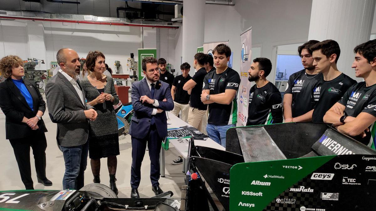 El president de la Generalitat Pere Aragonès va inaugura la darrera ampliació del CFP el 2023