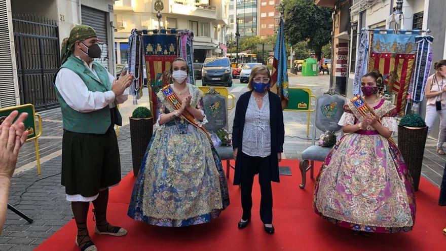 El homenaje que le hizo el año pasado su falla, Cervantes-Padre Jofre