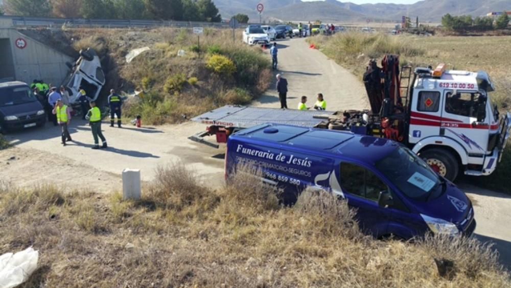 Grave accidente entre Lorca y Águilas