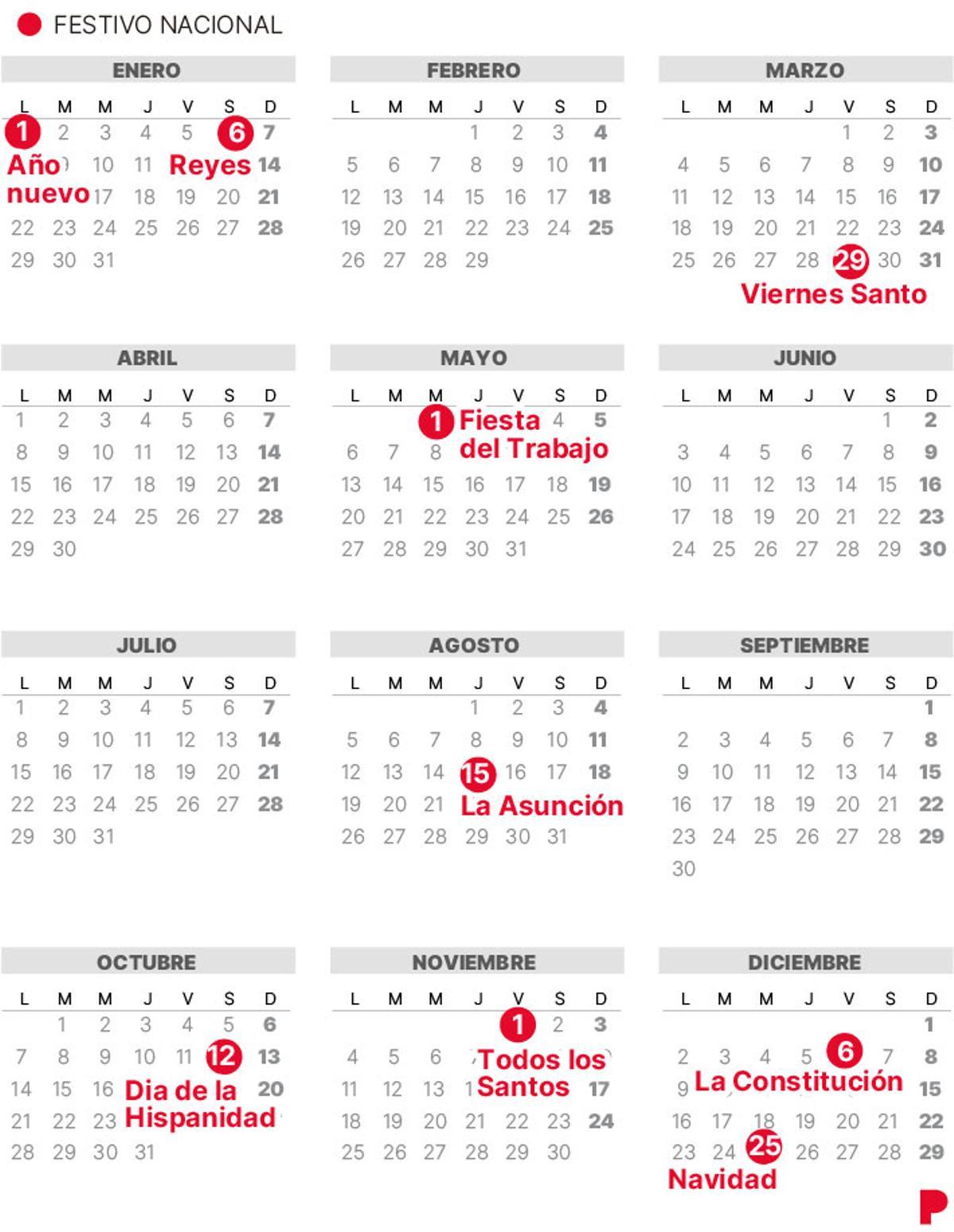 Calendario 2024