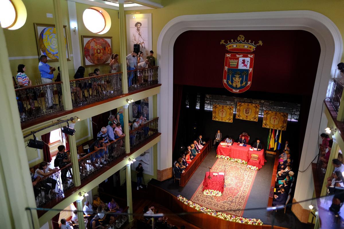 Un acto en las Casas Consistoriales de Gáldar.