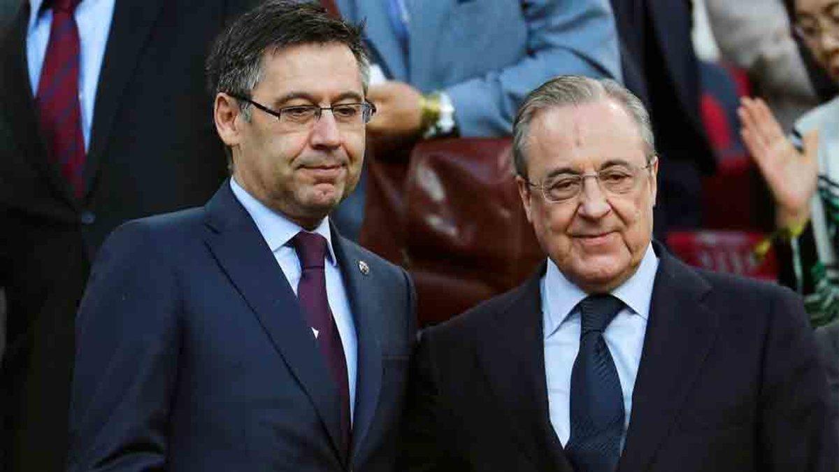 Bartomeu y Florentino Pérez, presidentes del Barça y del Real Madrid