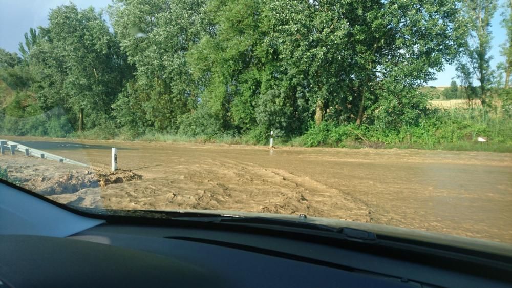 Tromba de agua en Peleas de Arriba