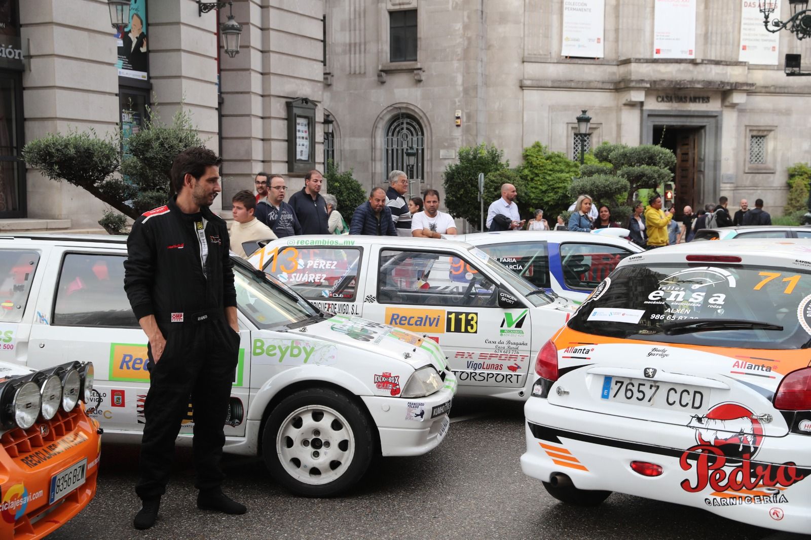 Los motores del Rallye Rías Baixas rugen en el centro de Vigo