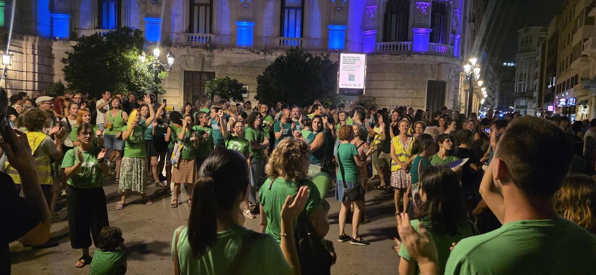 La protesta de los profesores