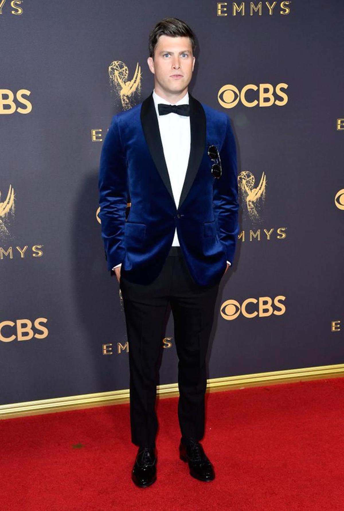 Colin Jost, nuevo novio de Scarlett Johansson, en la gala de los Emmy 2017