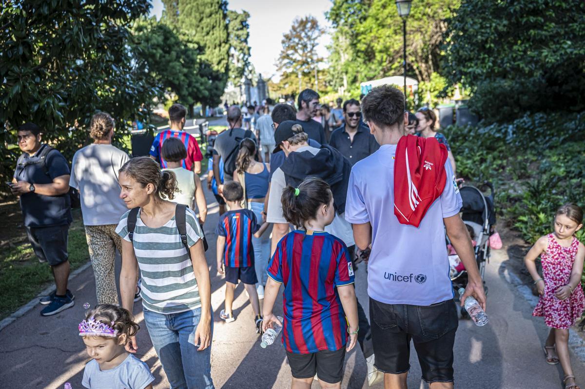 Barça versus Mercè: el fútbol se impone a la fiesta en la montaña de Montjuïc