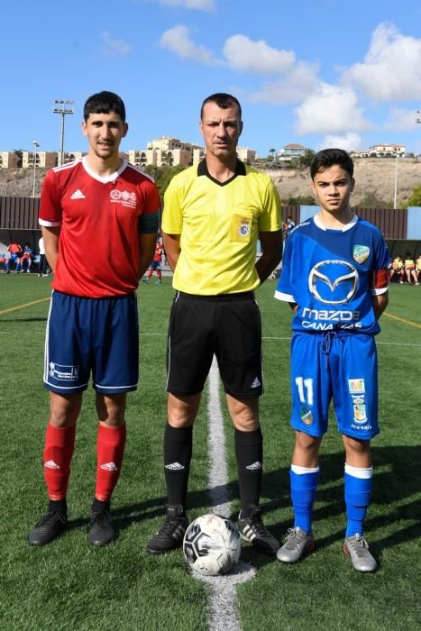 25-01-20  DEPORTES. CAMPOS DE FUTBOL DE LA ZONA DEPORTIVA DEL PARQUE SUR EN  MASPALOMAS. MASPALOMAS. SAN BARTOLOME DE TIRAJANA.  San Fernando de Maspalomas Santos- Veteranos del Pilar (Cadetes).  Fotos: Juan Castro.  | 25/01/2020 | Fotógrafo: Juan Carlos Castro