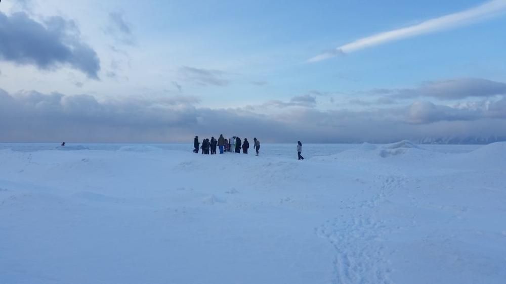 Dos montañeros de Granja de Moreruela, en el Polar