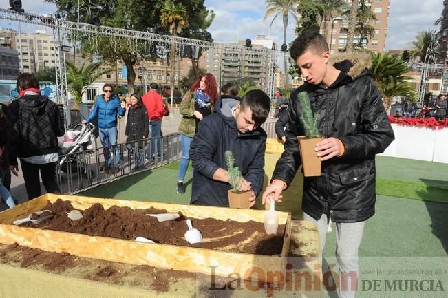 Actividades infantiles en el árbol de Navidad