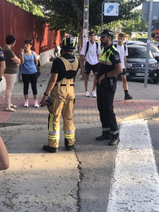 Susto en el colegio de Santa María de Gracia por un incendio en la despensa