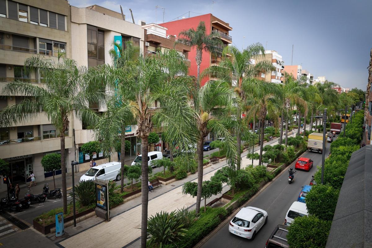 Avenida al Vedat, en Torrent.