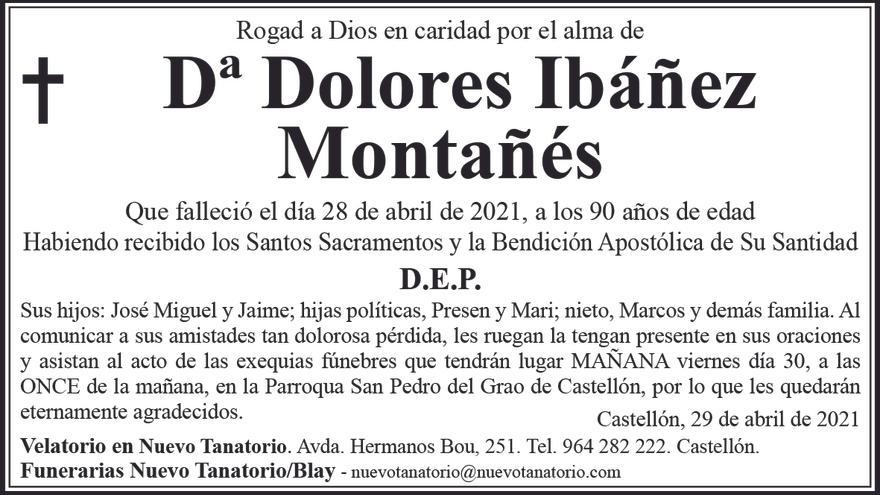 Dª Dolores Ibáñez Montañés