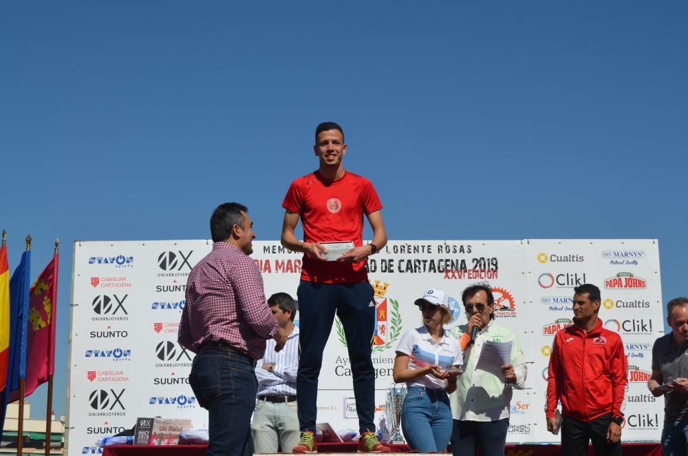 Ganadores de la Media Maratón de Cartagena