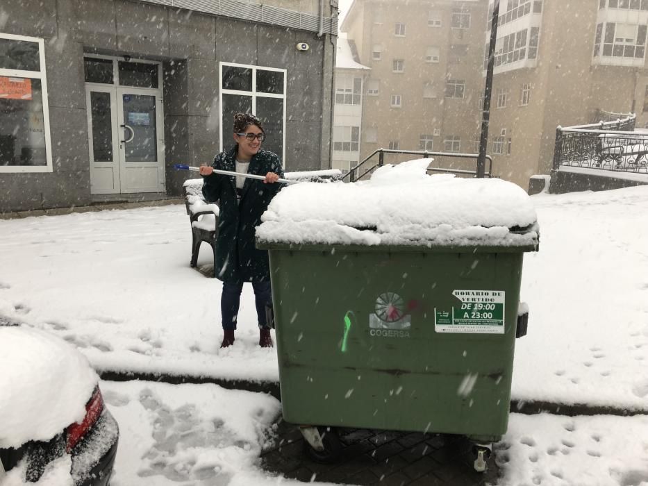 Nevada en el Suroccidente de Asturias