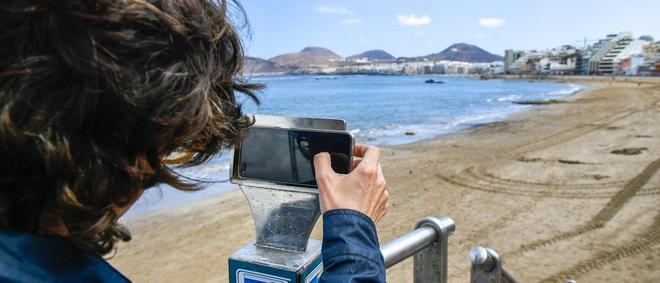 Aplicación Coast Snap en la Playa de Las Canteras