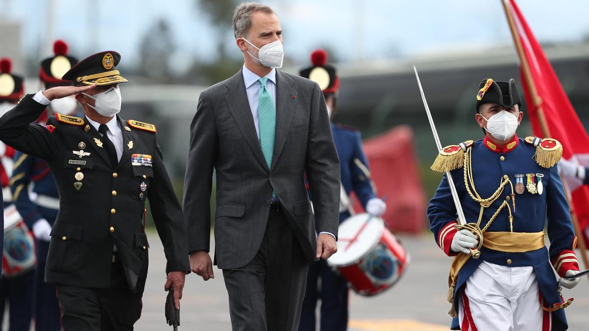 Felipe VI llega a Ecuador para asistir a la toma de posesión de Guillermo Lasso