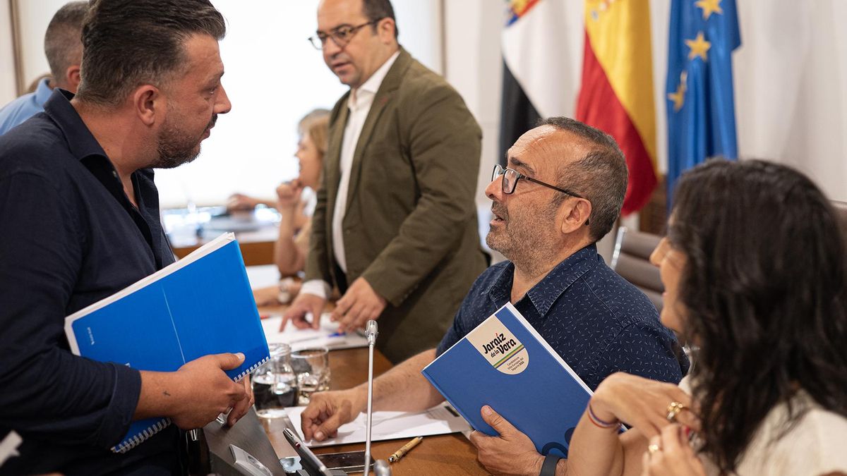 El pleno de junio de la Diputación de Cáceres.