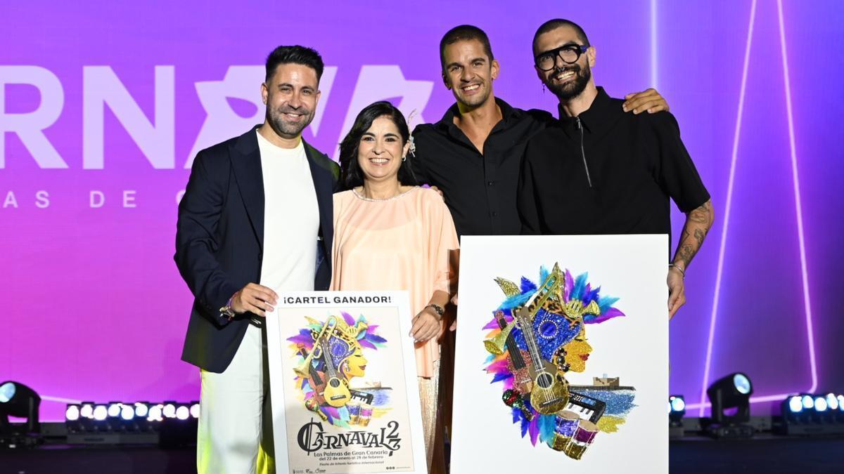 así es el cartel artesanal del Carnaval de Las Palmas de Gran Canaria 2027