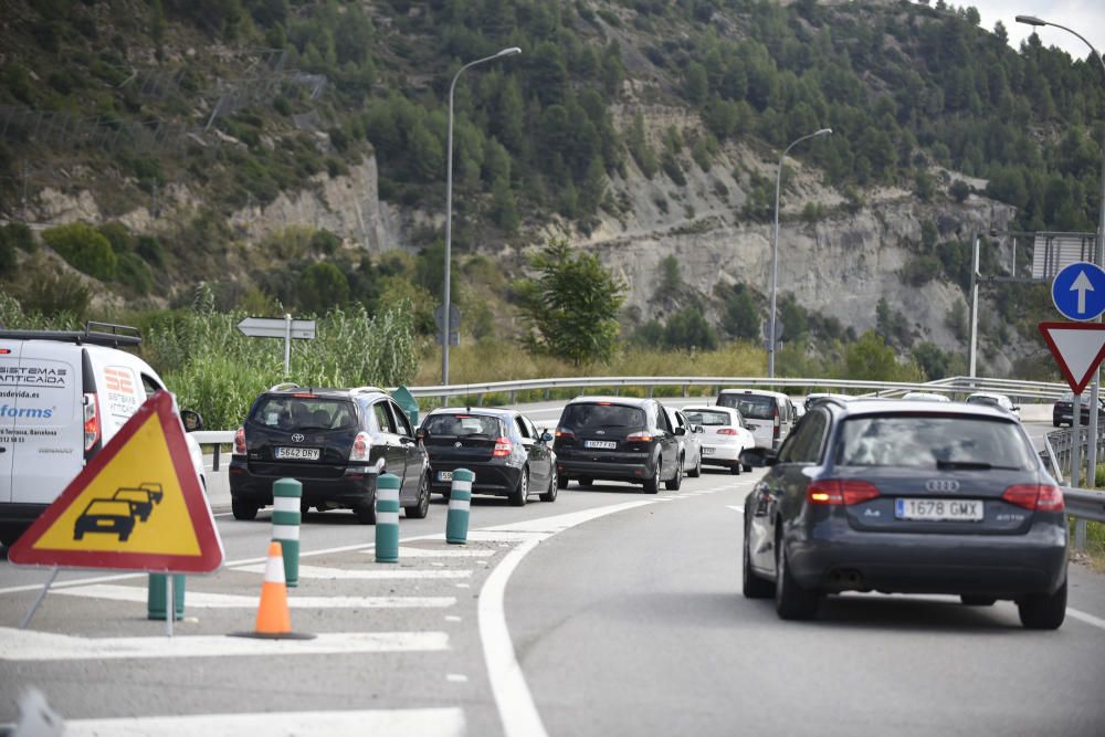 L'operació tornada deixa cues a la C-55, a Castellgalí