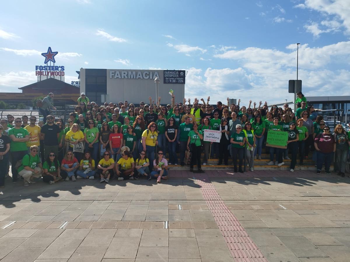 Profesores de la Marina Alta, este martes en Ondara