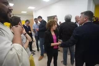 La nit electoral a la seu d'Esquerra a Girona