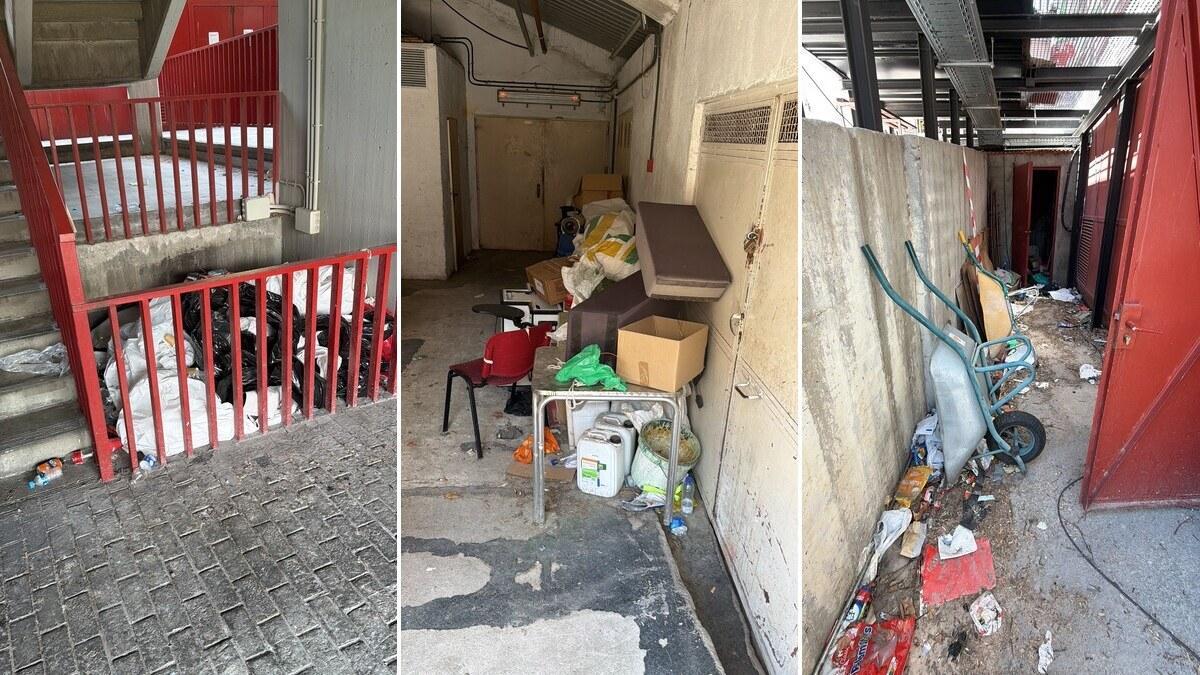 Situación de los accesos y las zonas exteriores del estadio.