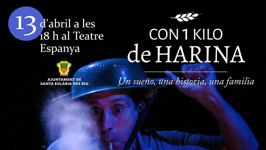 ‘Con un kilo de harina’, un espectáculo en el Teatro España para explicar a menores y adultos la inmigración