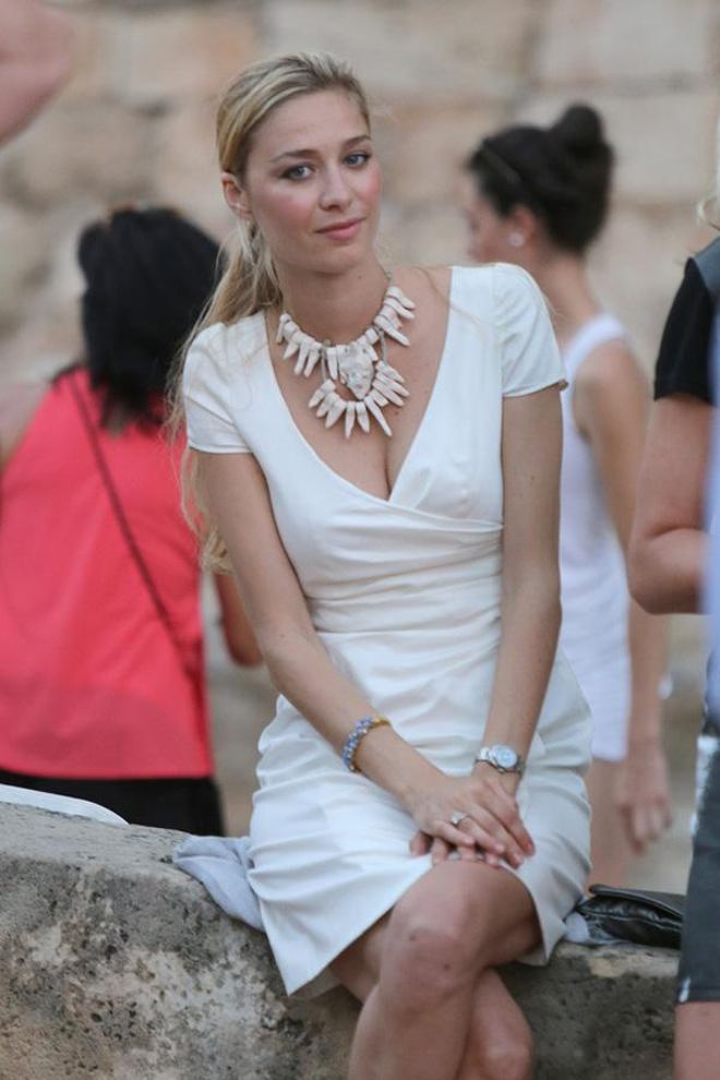 El orginal collar de Beatrice Borromeo en Mallorca