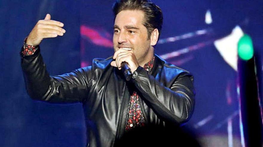 El cantante David Bustamante en una actuación.