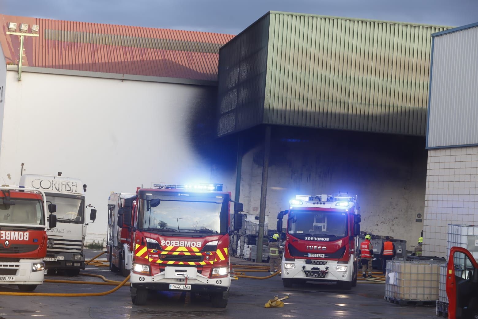 Incendio en Industrias López Soriano