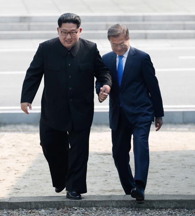 Histórico encuentro entre Kim Jong-un y Moon Jae-i