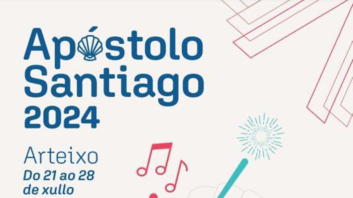 Cartel de las fiestas del Apóstol de Arteixo