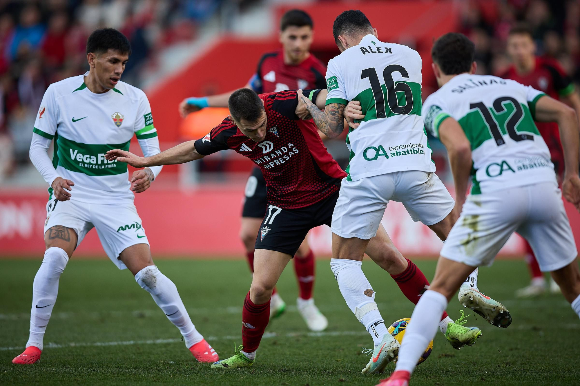 Las mejores imágenes del partido Mirandés - Elche CF