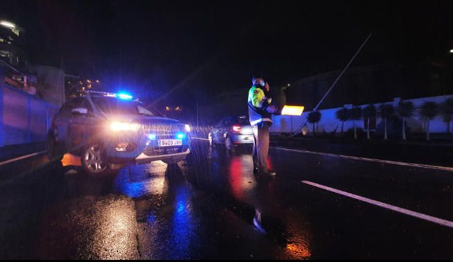 Accidente en la carretera general de San Andrés