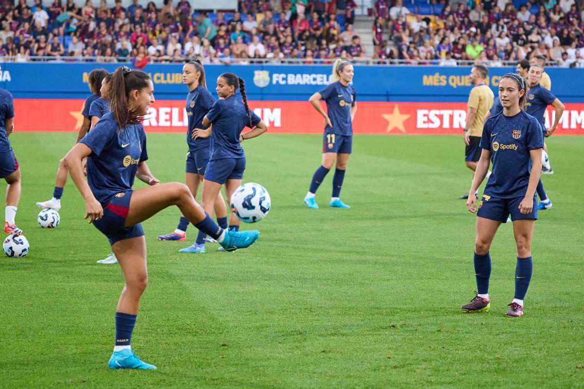 FC Barcelona - AC Milan, el Gamper femenino, en imágenes.