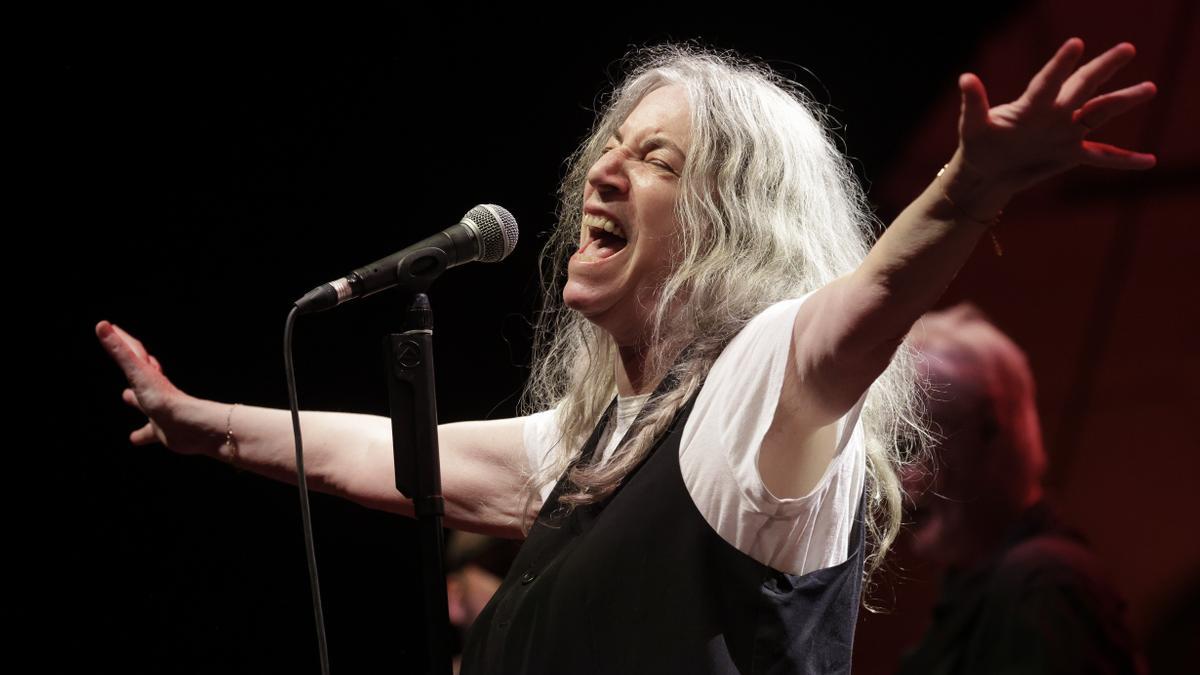 Patti Smith, en el festival de Pedralbes, este jueves.