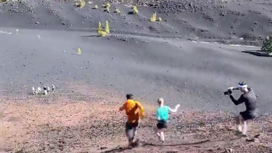 Expediente sancionador por grabar un vídeo sin permiso en el volcán Chinyero