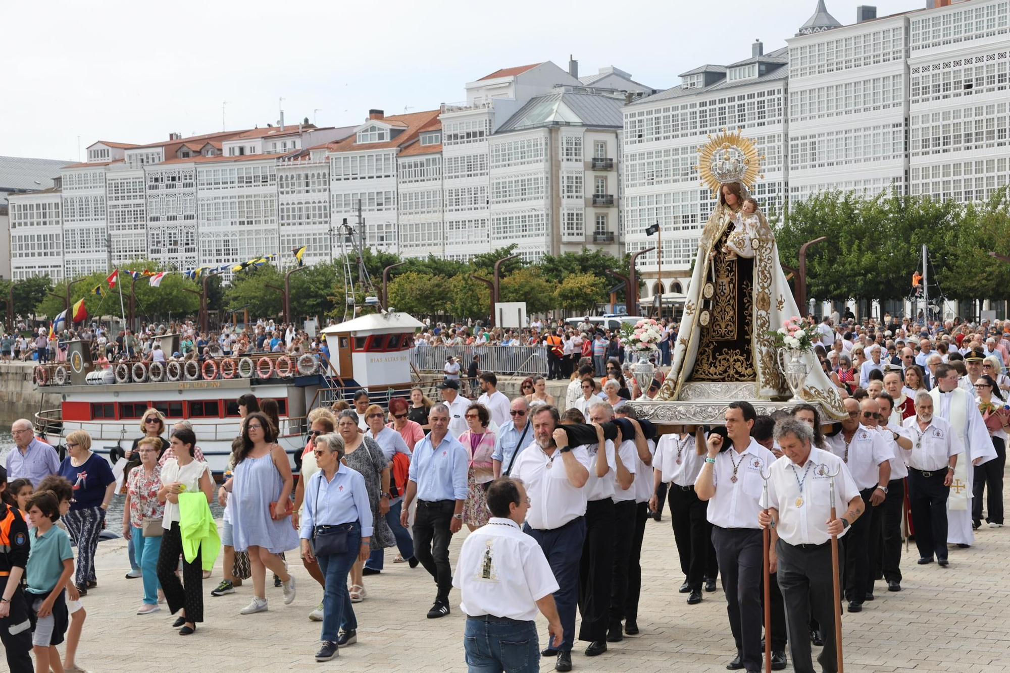 Procesión de la Virgen del Carmen en A Coruña