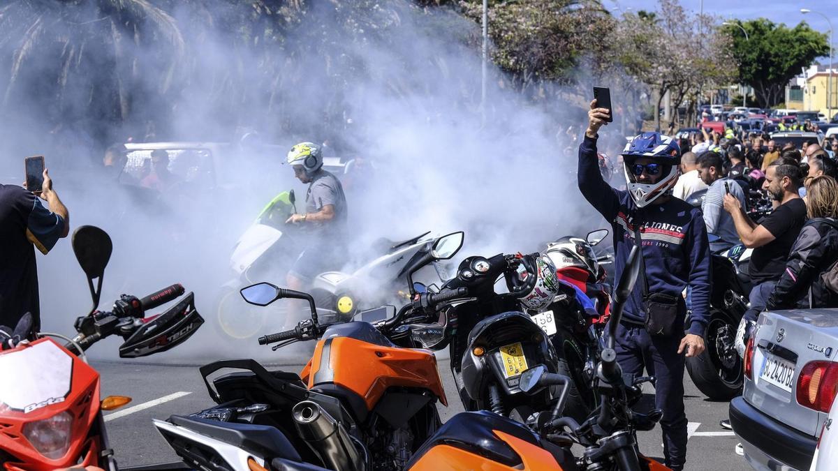 Así fue el homenaje póstumo a los motoristas fallecidos en Gran Canaria