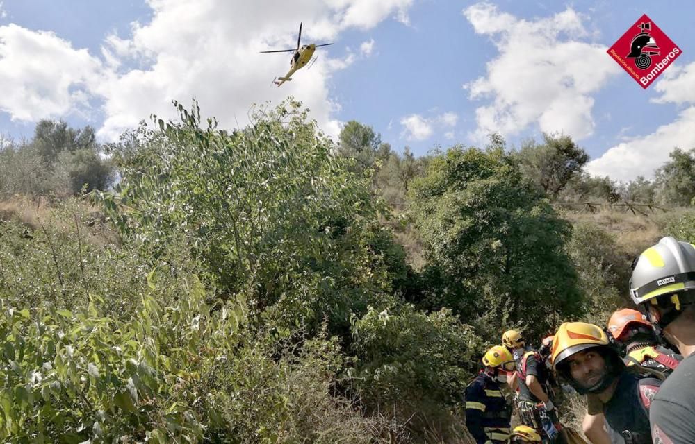 Rescate de un hombre en Benilloba