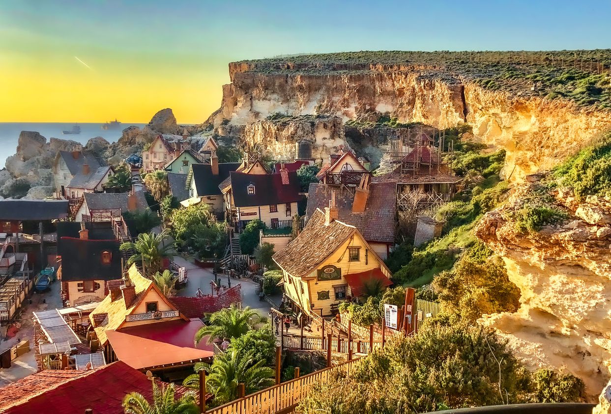 Bienvenidas a Popeye Village, en Malta.