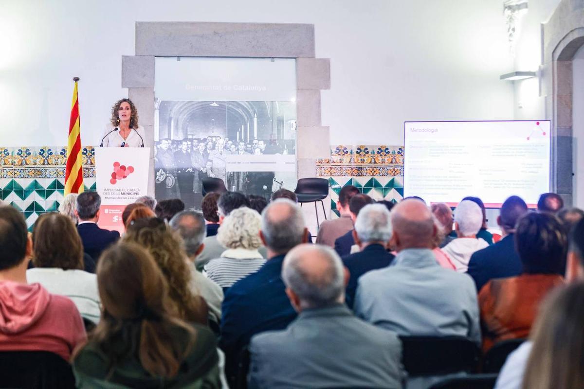 Anna Torrijos, durant la seva intervenció.