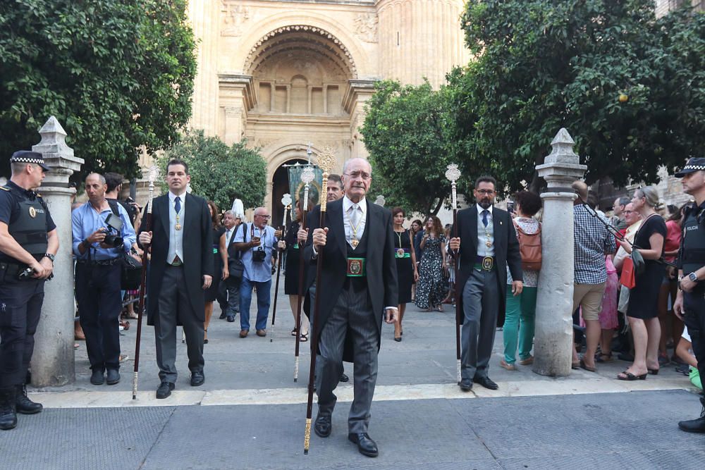 Procesión de la Virgen de la Victoria en Málaga