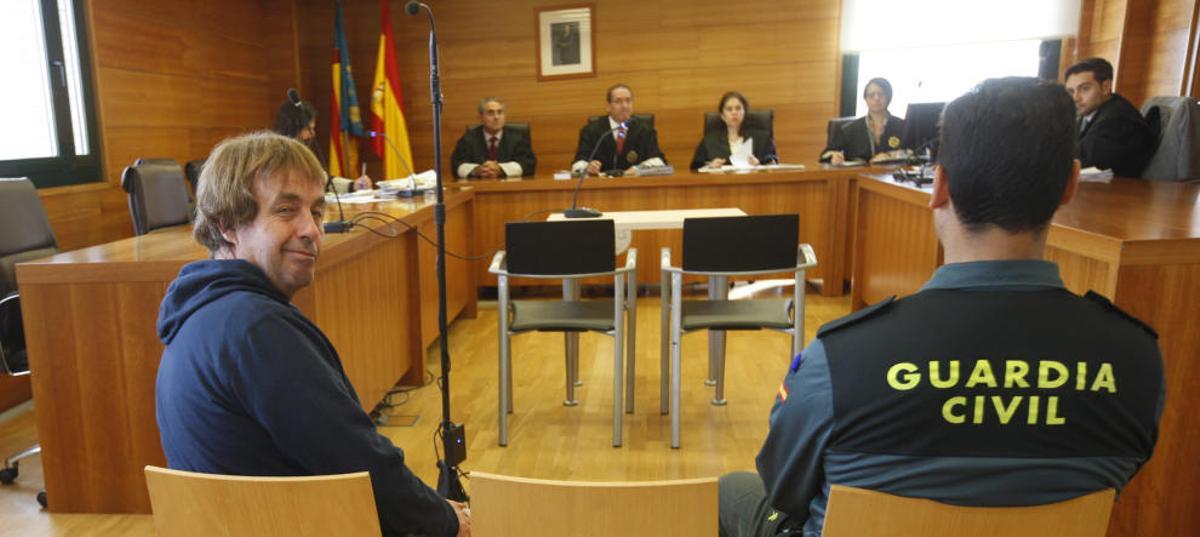 'El Solitario', en el juzgado.
