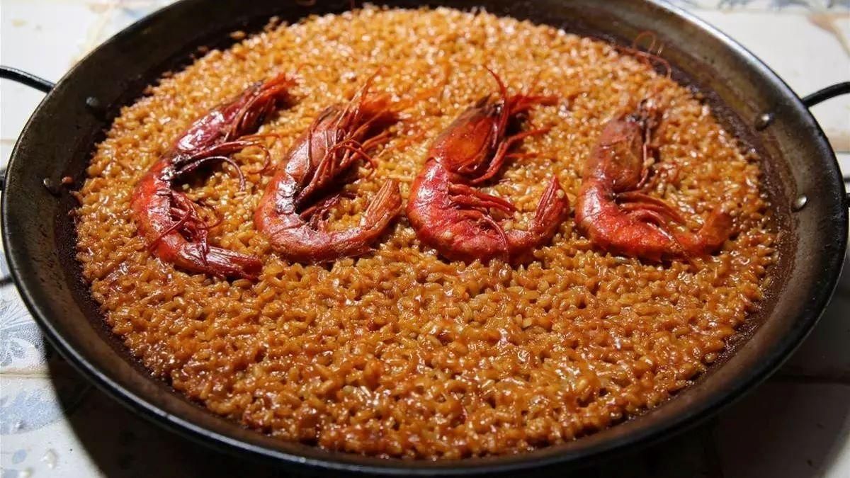 Arroz con marisco.